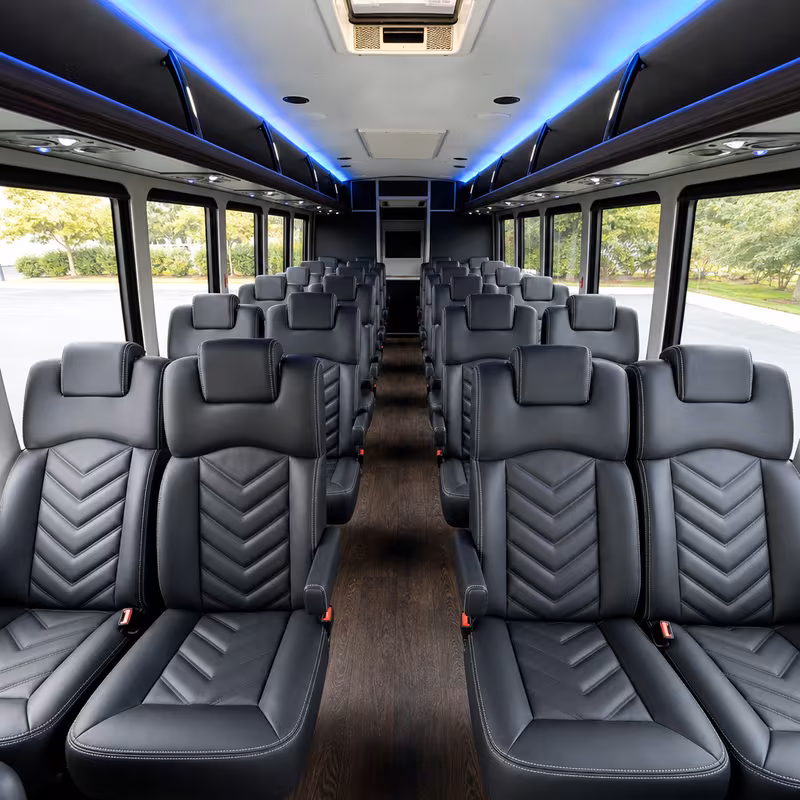 15-35 Passenger Minibus Interior