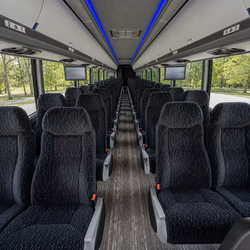 40-56 Passenger Charter Bus Interior