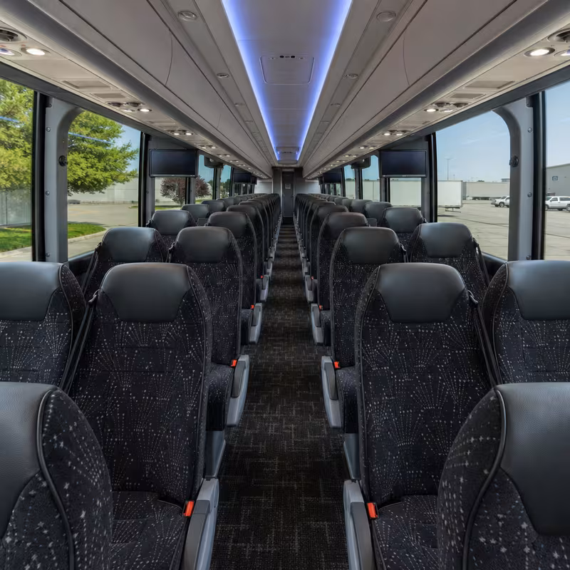 40-56 Passenger Charter Bus Interior