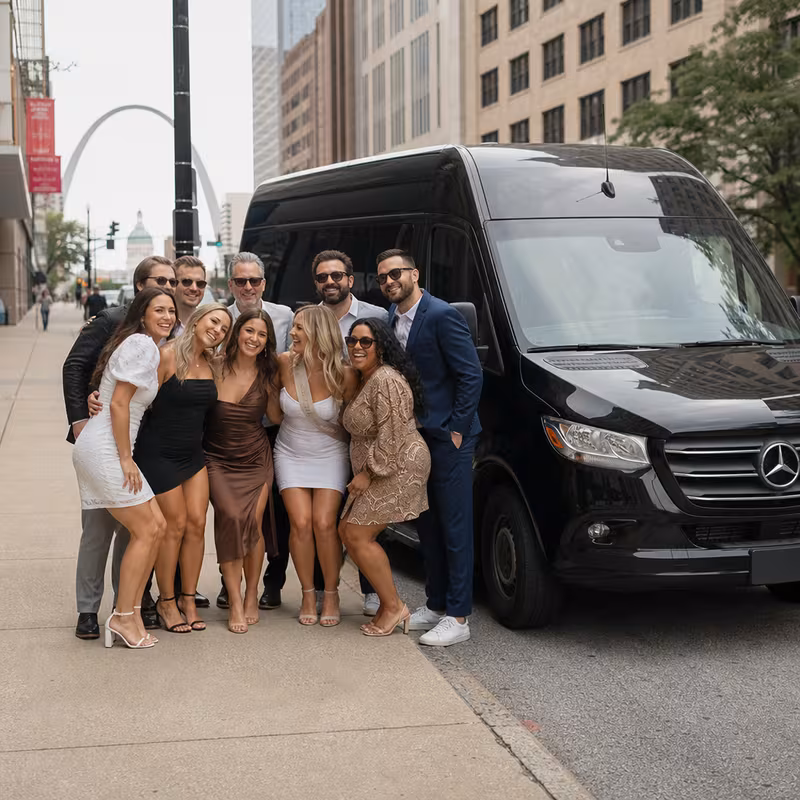 St. Louis Bachelor & Bachelorette Transportation fleet vehicle