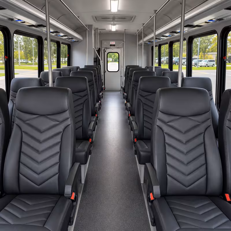 15-35 Passenger Minibus Interior